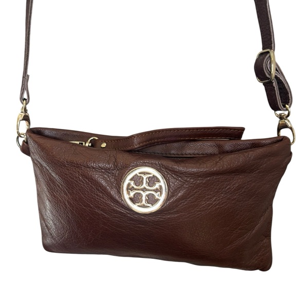 Tory Burch Handbags - Tory Burch Vintage Brown Leather Crossbody Bag